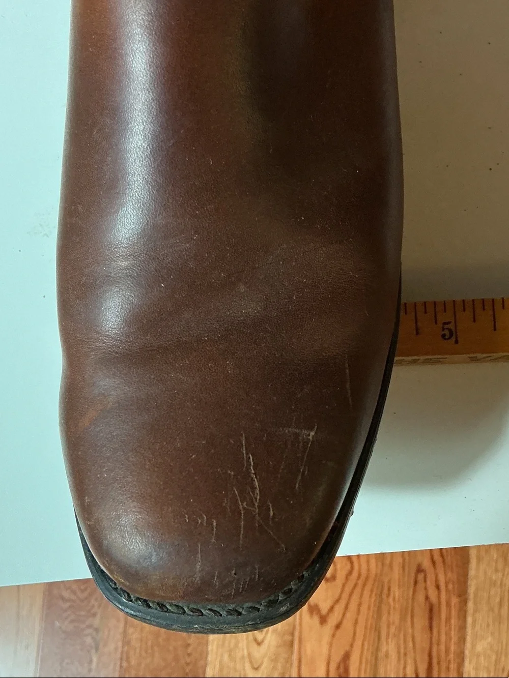 Double H Men's Brown Leather Pull-On Work Boots